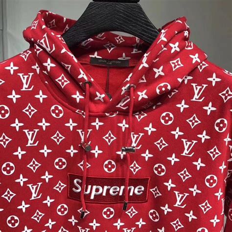 louis vuitton supreme jumper fake|Louis Vuitton x supreme hoodie.